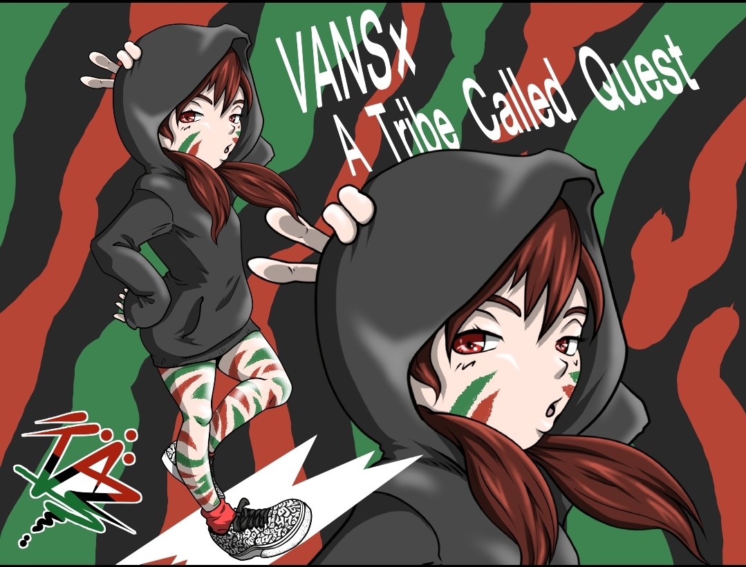 スニーカー「VANS×A Tribe Called Quest」のイラスト